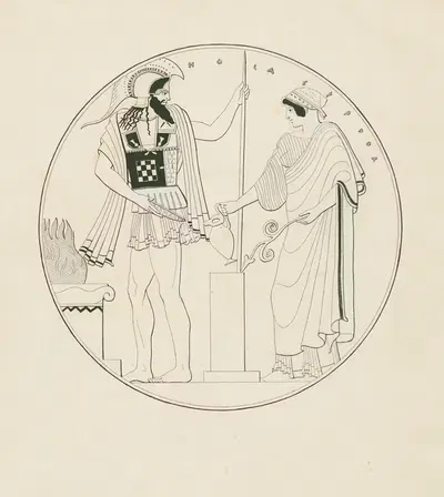 Марс и Геба по обе стороны от кипариса by Алексис Луи Пьер Усселен, 1844-1861 — digital art print download