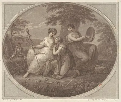Bacchanalians by Анжелика Кауфман, 1786 — digital art print download