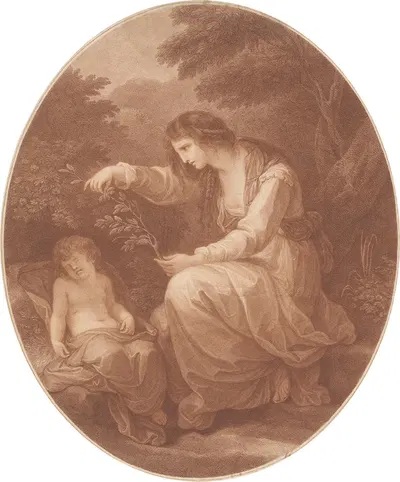 Cleone. by Анжелика Кауфман, 1784 — digital art print download