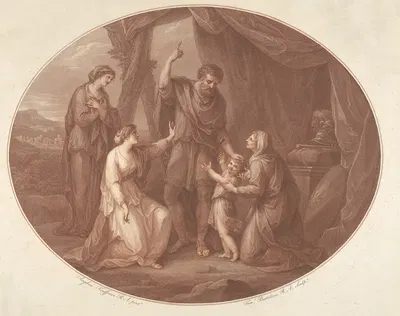 Coriolanus, Act 5, Scene III by Анжелика Кауфман, 1783 — digital art print download