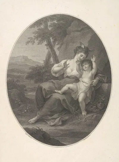 The Birth of Shakespeare by Анжелика Кауфман, 1782 — digital art print download