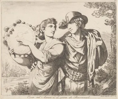 Esca ad Amor e il suon de Baccanali by Бартоломео Пинелли, 1801 - 1835 — digital art print download