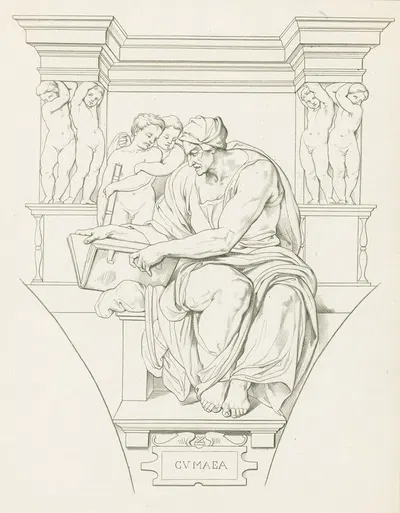 The Cumaean Sibyl by Камилло Гуэрра, 1829 - 1838 — digital art print download
