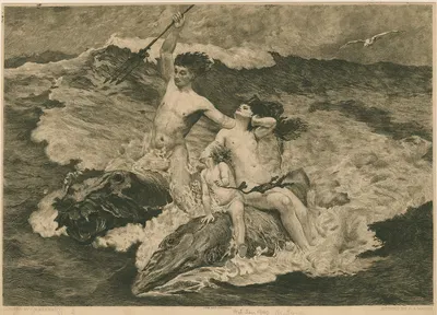 Neptune by Чарльз Нэпир Кеннеди, 1890 — digital art print download