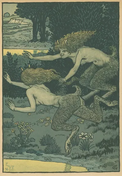 Les petites faunesses by Eugène Grasset, 1896 - 1897 — digital art print download
