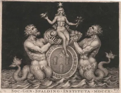 The Spalding Gentlemen's Society by Джордж Вертю, 1746 — digital art print download