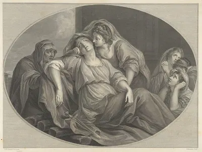 Death of Dido by Джованни Баттиста Чиприани — digital art print download
