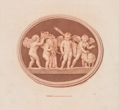 Pulto Carrying Apples, Bride Leading Eros by Джованни Баттиста Чиприани, c.1785 — digital art print download