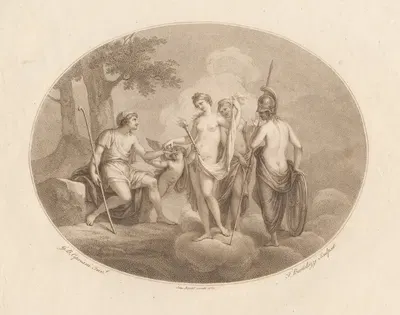 The Judgement of Paris by Джованни Баттиста Чиприани, 1785 — digital art print download