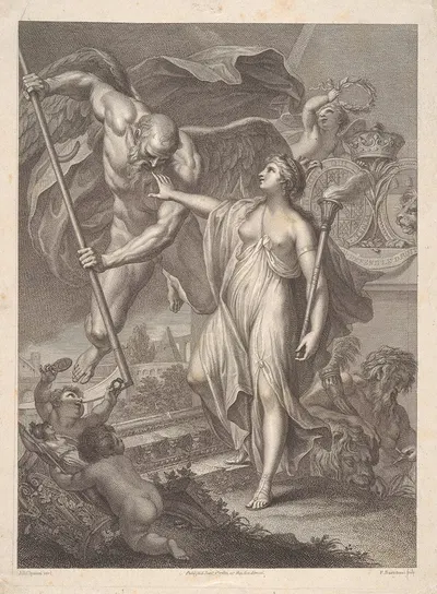 Time and Beauty by Джованни Баттиста Чиприани, 1780 — digital art print download