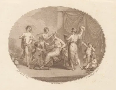 Venus Attired by the Graces by Джованни Баттиста Чиприани, 1785 — digital art print download