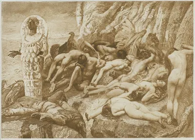 Diana of Ephesus and the slaves by Джулио Аристида Сарторио, 1901 — digital art print download