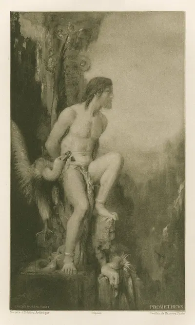 Prométhée by Гюстав Моро, 1868 — digital art print download