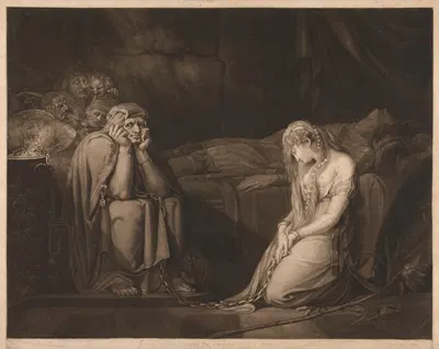Bellsane and Parcival under the Enchantment of Urma by Генри Фюссли, 1782 — digital art print download