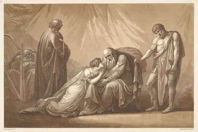 King Lear, Act 4, Scene VII by Генри Трешем, 1794 — digital art print download