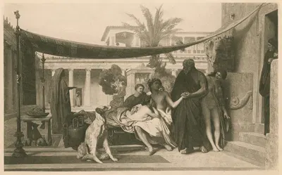 Alcibiades and Aspasia by Жан-Леон Жерома, 1883 — digital art print download