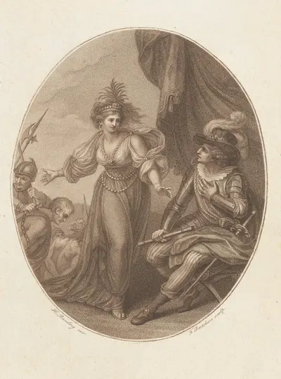 Alphonso and Aciloe by Johann Heinrich Ramberg — digital art print download