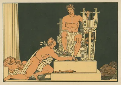Orestes suppliant to Apollo by Джон Флаксмен, 1879 — digital art print download
