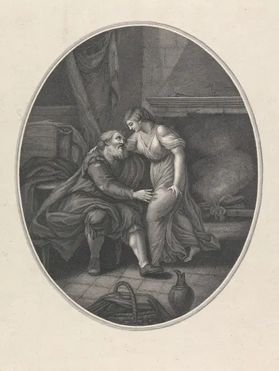 Griselda Returning to her Father by John Francis Rigaud — digital art print download