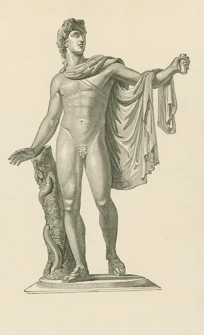 The Apollo Belvidere by Джон Джексон, 1833 — digital art print download
