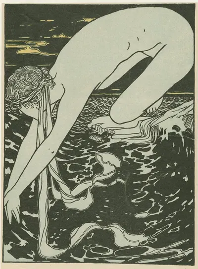 Leander by Joseph Rudolf Witzel, 1897 — digital art print download