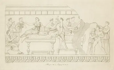 Alabaster urn, Etruria by Никколо Пальмерини, 1810 — digital art print download