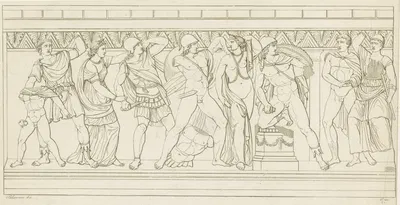 Orestes at Delphi by Никколо Пальмерини, 1810 — digital art print download
