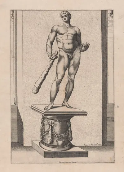 Hercules with the golden apples by Диана Скультори, 1581 — digital art print download