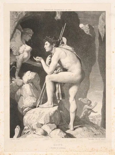 Oedipus by Фердинанд Гийяр, 1878 — digital art print download