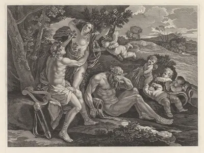 Apollo and Daphne by Франсуа Шово, 1667 — digital art print download