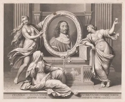 Allegorical portrait of Guillaume de Lamoignon by Франсуа де Пойи, 1664 — digital art print download