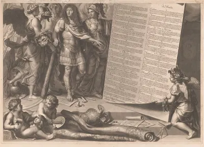 Allegory of Louis XIV by Франсуа де Пойи, 1668 — digital art print download
