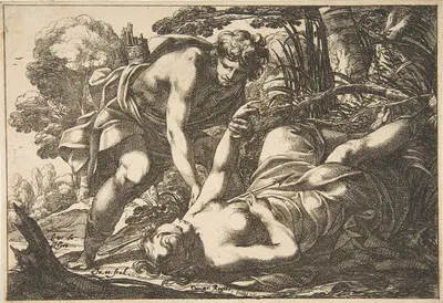 Apollo and Clytie by Франсуа де Пойи, 1645-1680 — digital art print download