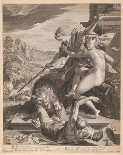 Allegory of the Triumph of Justice and Truth by Георг Андреас Вольфганг Старший — digital art print download