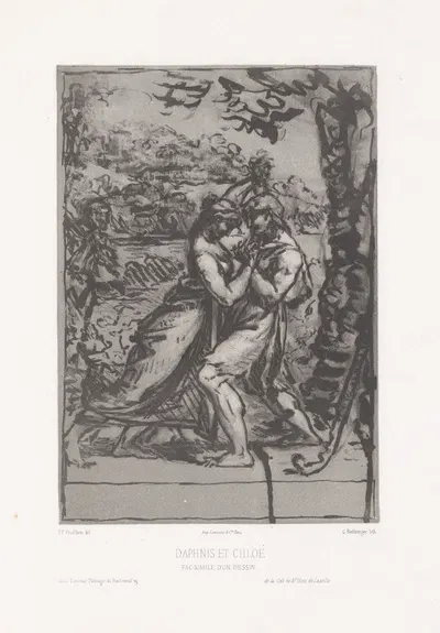 Daphnis and Chloe by Жорж Беланже — digital art print download