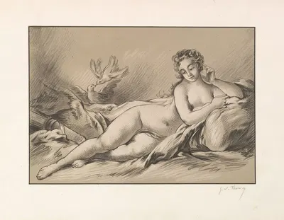 Reclining Venus by Жорж Уильям Торнли — digital art print download