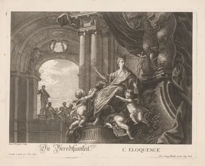 Allegory of eloquence by Jakob Wangner — digital art print download