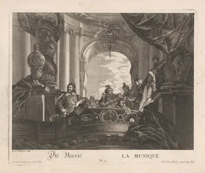 Allegory of music by Jakob Wangner — digital art print download