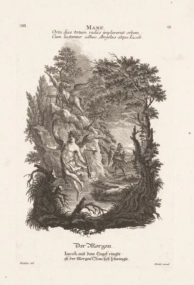 The morning by Jakob Wangner, 1758-1760 — digital art print download