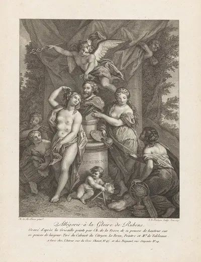Allégorie à la Gloire de Rubens by Jean Antoine Pierron — digital art print download