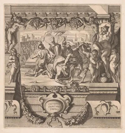 Death of Titus Tatius by Жан Буланже, 1659 — digital art print download