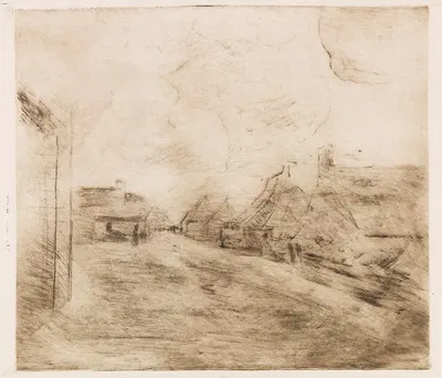 Straße in Zandvoort by Макс Либерман, 1890 — digital art print download