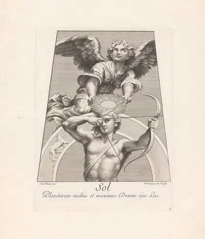Apollo as Sol by Николас Дорини, 1695 — digital art print download