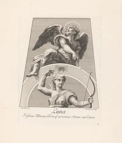 Luna by Николас Дорини, 1695 — digital art print download