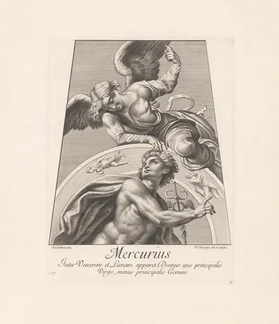 Mercurius by Николас Дорини, 1695 — digital art print download