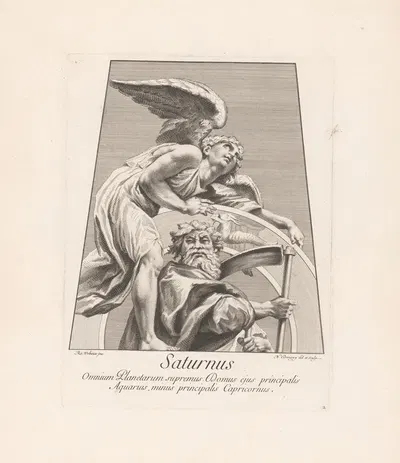 Saturnus by Николас Дорини, 1695 — digital art print download