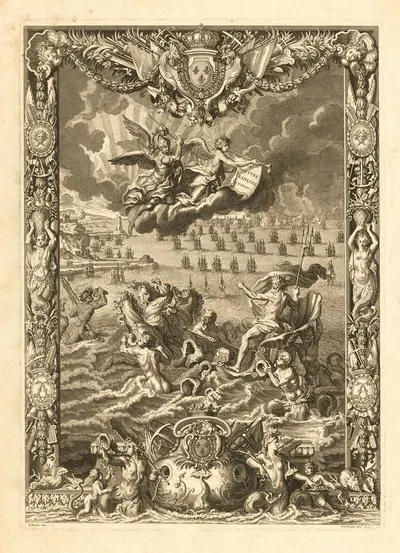 Le Neptune Francois by Ромейн Де Хохе, 1694 — digital art print download