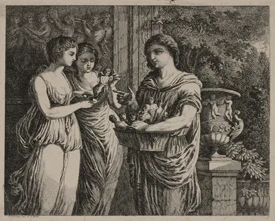 Venus selling Cupids by Соломон Гесснер, 1770 — digital art print download