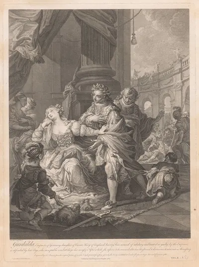 Cunegonde accused of adultery by Симон Франсуа Равене, 1767 — digital art print download