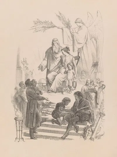 Allegory of the Arts by Wilhelmus Petrus van Geldorp, 1873 — digital art print download